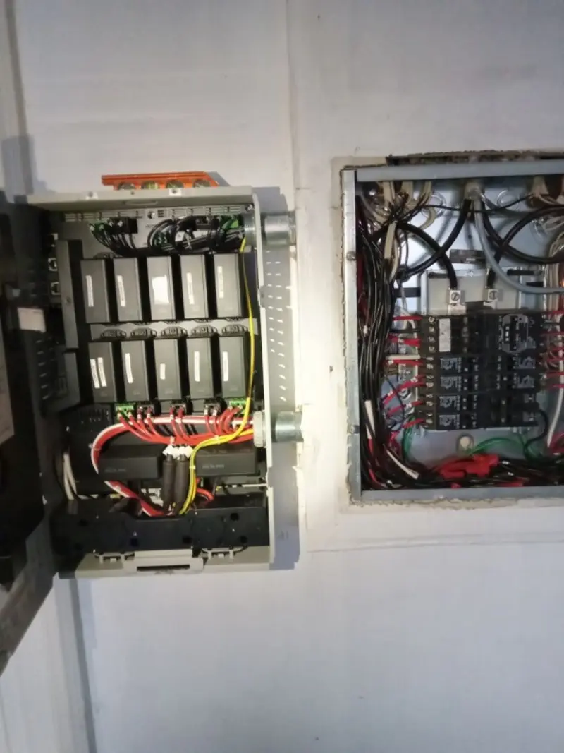 Electrical panel upgrade completed for Security Camera Wiring in Oakley